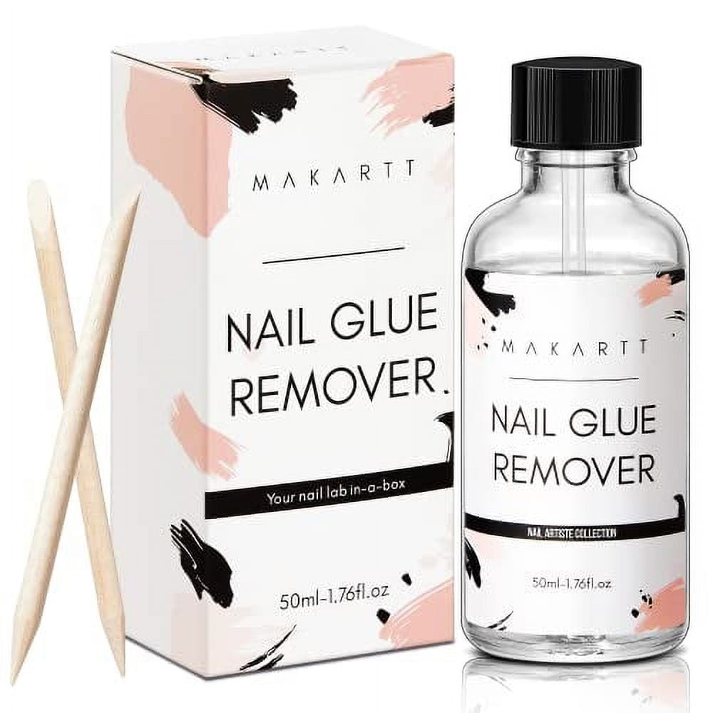 SULLMAR 10ml Nail Debonder Kit 0.35fl.oz Glue Off Nail Glue Remover Nail  System Quickly Remove Nail Gel Nail Glue for Nails,Cuticle Oil Repair Nails