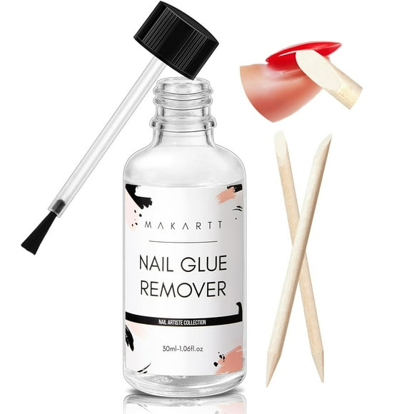 Makartt Nail Glue Remover for Press on Nails - 30ML Press On Nail Remover Easy Removal Debonder for Glue on Nail Tips,Non-Acetone Nail Polish Remover ALT1