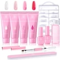 Makartt Poly Nail Gel KitPink Nail Extension Gel Acrylic Gel Nail LED