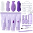 thumbnail image 1 of Makartt Poly Nail Gel Kit-Purple Nail Extension Gel Acrylic Gel Nail Kit with Slip Solution Dual Forms Top Base Coat All-in-One French Set, 1 of 13