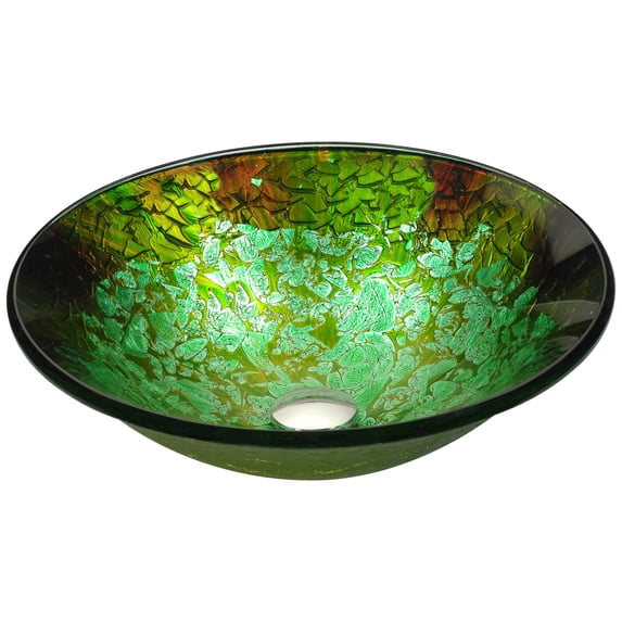 Makata Series Vessel Sink in Emerald Burst