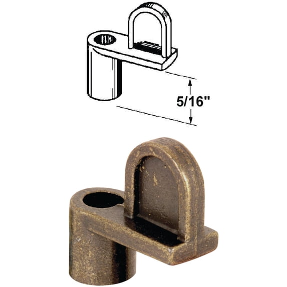 Make-2-Fit PL 7894 Window Screen Clip with Screw, Alloy, Bronze