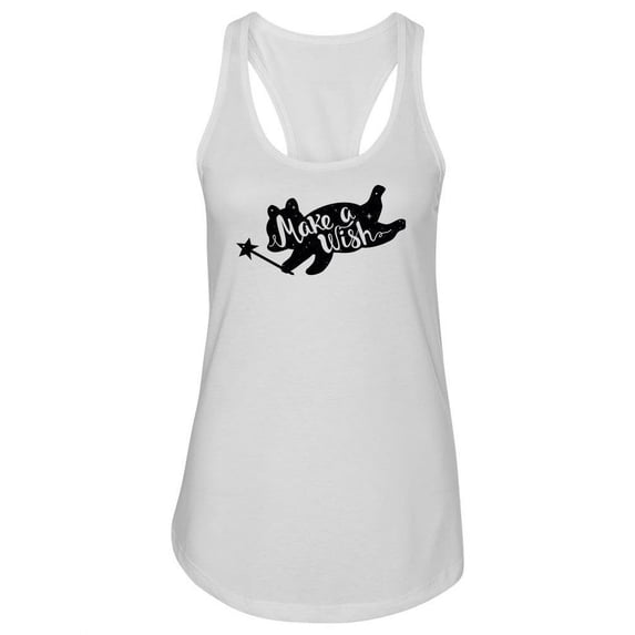 Make A Wish Bear Design. Tank Women -Image by Shutterstock, Female Small