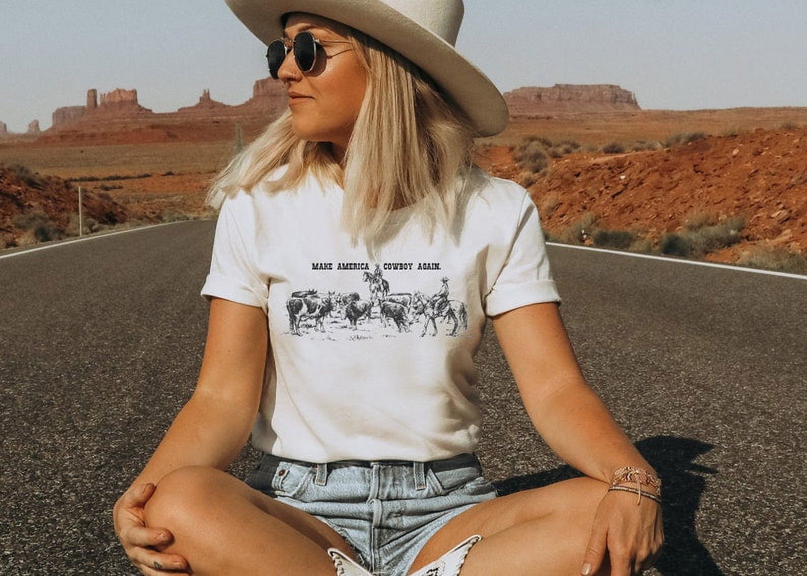 Make America Cowboy Again Unisex Sweatshirt main image 0