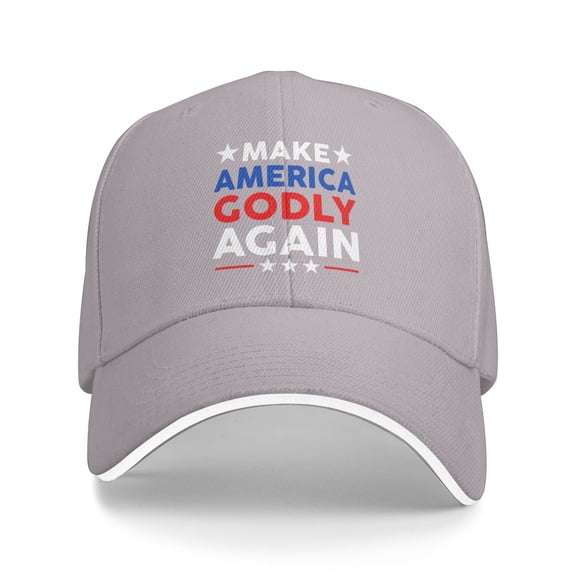 Make America Godly Again Logo Unisex Sandwich Cap Classic Baseball Capunisex Adjustable Casquette Dad Hat