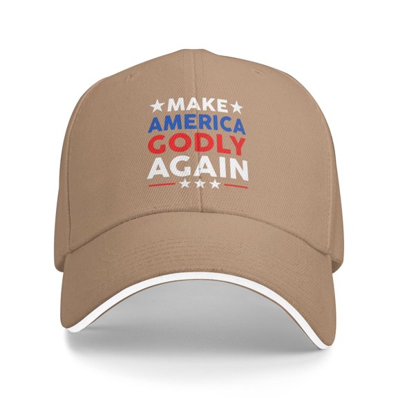 Make America Godly Again Logo Unisex Sandwich Cap Classic Baseball Capunisex Adjustable Casquette Dad Hat