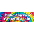 thumbnail image 1 of Make America Grateful Again Large Tie Dye Bumper Sticker Decal for Vehicles, Lockers, Skateboards, 1 of 2