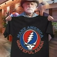 thumbnail image 1 of Make America Grateful Again Shirt - Rare Grateful Dead T-Shirt ,Black Color,Size 2XL, 1 of 2
