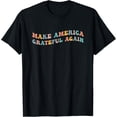 thumbnail image 1 of Make America Grateful Again Thanksgiving Turkey Day Patriot T-Shirt100% cotton short-sleeved shirt for both men and women, 1 of 6