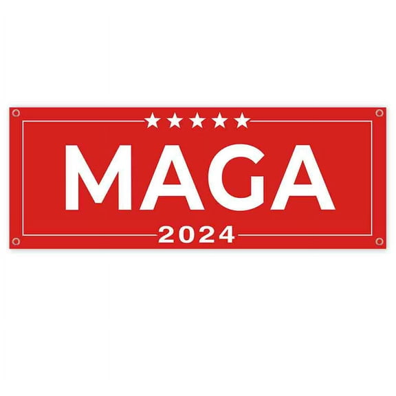 Make America Great Again 2024 13 oz Vinyl Banner With Metal Grommets