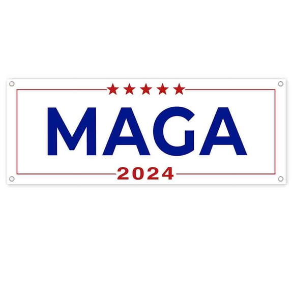 Make America Great Again 2024 13 oz Vinyl Banner With Metal Grommets