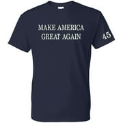 Make America Great Again Embroidered T-Shirt Navy