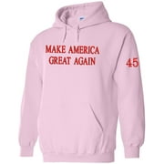 Make America Great Again Pullover Hoodie Embroidered Pink