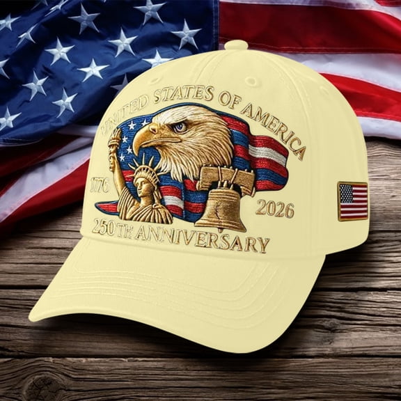 Make America Great Again Hat,Baseball Cap Men,250th Anniversary Usa Hat,United States 250th Anniversary Hat Bald Printed Patriotic Baseball Cap For Men Women,America 250 Tribute(Yellow)