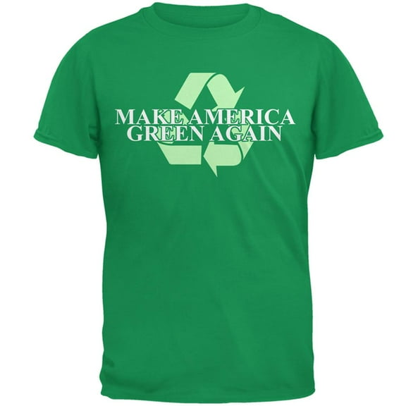 Make America Green Again Recycle Mens T Shirt Irish Green 3X-LG
