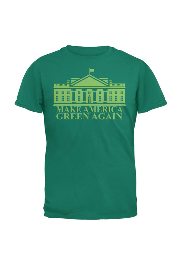 Make America Green Again White House Mens T Shirt Jade Dome LG