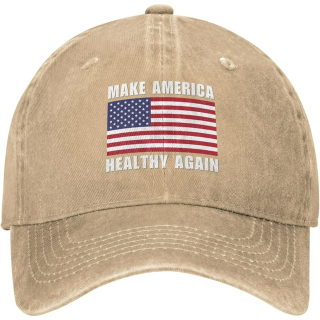 Make America Healthy Again Baseball Cap Plain Running Trump Kennedy Vance 2024 Hats for Mens