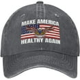 Make America HealthyAgain hat Trump Kennedy 2024 Election BaseballCap Denim Hat