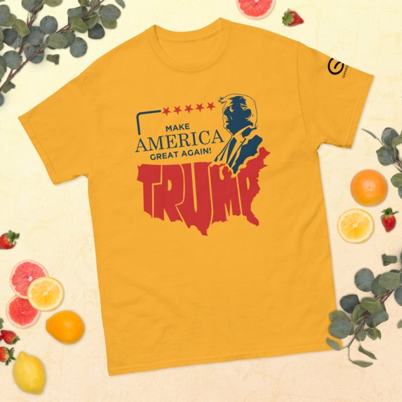 Make America great again Trump t-shirt v2 (Gold, 4XL)