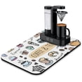 thumbnail image 1 of Make Brewing Fun with Coffee Machine Mat - Espresso Tray for Coffee Bar, Under Coffee Pot Mat, Ideal 19.5x12in Coffee Drying Mat; Kitchen Counter Drying Pad, 1 of 7