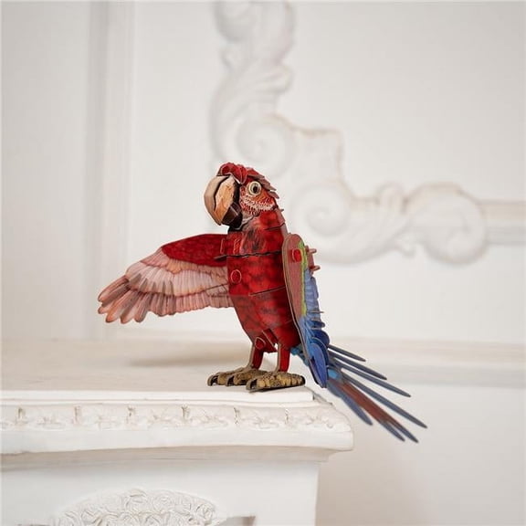 Make Bug MKBB0012 Macaw 3D Kraft Paper Puzzle Toys