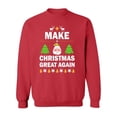 thumbnail image 1 of Make Christmas Great Again Quote Sweatshirt Women -Image by Shutterstock, Female XX-Large, 1 of 4
