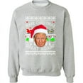 thumbnail image 1 of Make Christmas Great Again Trump Crewneck Christmas Unisex Outfit Color Sport Gray 3X-Large, 1 of 2