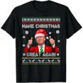 thumbnail image 1 of Make Christmas Great Again Ugly Sweater Unisex T-Shirt up to Size 5XL, 1 of 2