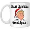 thumbnail image 1 of Make Christmas Great Again Trump President Xmas Coffee Mug - Great Gift Cup Idea Birthday Holiday Gifts For Family Friends - Funny Christmas Cup 11oz, White, 1 of 5