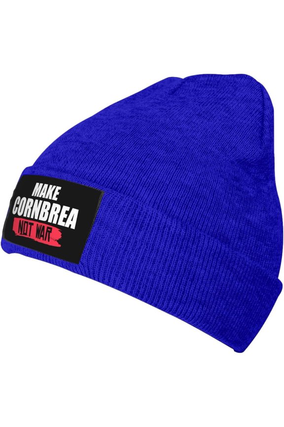 Make Cornbread Not War Beanie for Men Women Slouchy Hat Acrylic Knit Cuff Beanie Cap