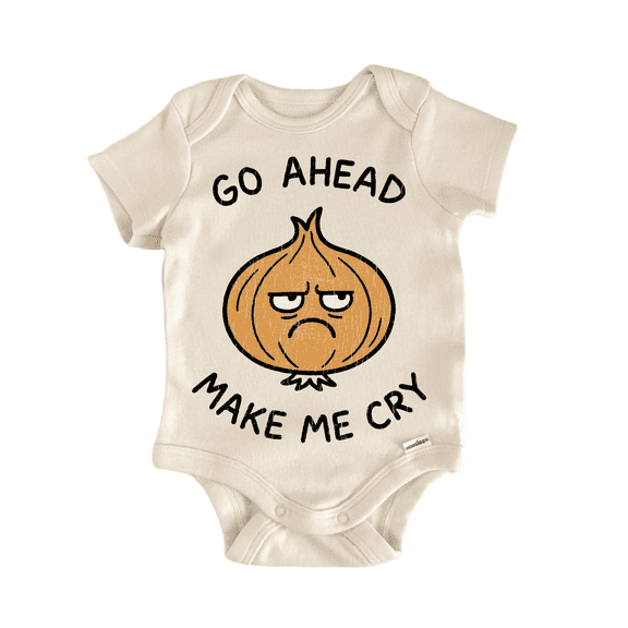 Make Cry Onion Vegan Newborn Baby Bodysuit