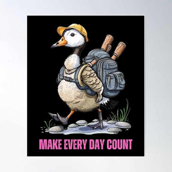Make Every Day Count. Vacation Poster Wall Art, Modern Wall Decor For Living Room Bedroom, 12x18 UNFRAMED
