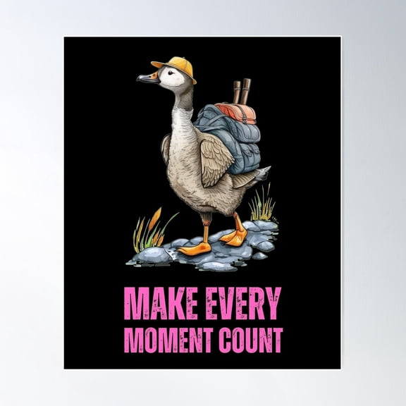 Make Every Moment Count. Vacation Poster Wall Art, Modern Wall Decor For Living Room Bedroom, 24x36 UNFRAMED