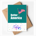 thumbnail image 1 of Make Future America USA Better Welcome Back Greeting Cards Envelopes Blank, 1 of 4
