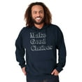 thumbnail image 1 of Make Good Choices Motivational Gym Unisex Plus Fleece Graphic Hoodie Brisco Brands 3X, 1 of 4