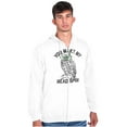 thumbnail image 1 of Make Head Spin Hipster Glasses Owl Unisex Fleece Graphic Zip Up Hoodie Brisco Brands 2X, 1 of 5