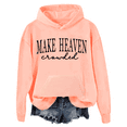 thumbnail image 1 of Make Heaven Crowded Hoodie Make Heaven Crowded Sweatshirts Christian Clothing For Women Men, 1 of 7