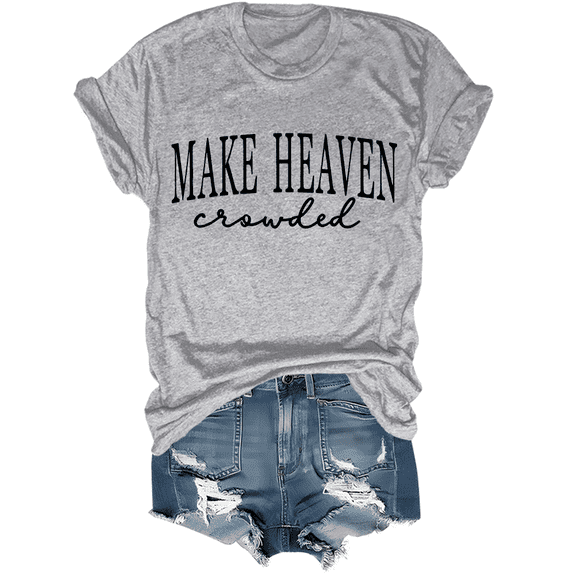 Make Heaven Crowded Shirt Make Heaven Crowded Shirts Christian Clothing For Women Men