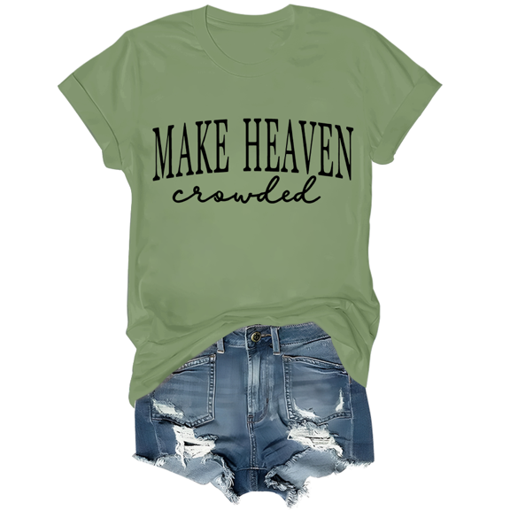 Make Heaven Crowded Shirt Make Heaven Crowded Shirts Christian Clothing For Women Men