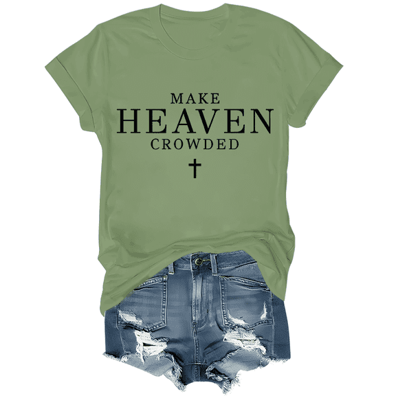 Make Heaven Crowded T-Shirt Make Heaven Crowded Shirts Christian Clothing For Women Men