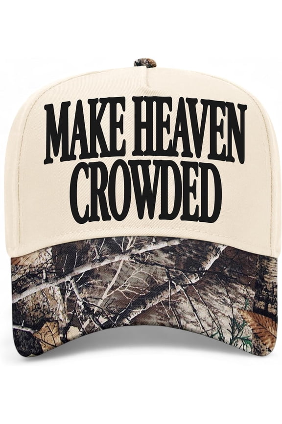 Make Heaven Crowded V2 Hat (Tree Camo/Natural)