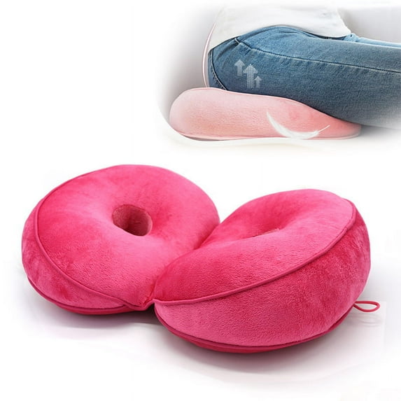 Make Hips Beautiful Buttocks Cushion Bitter Plush Buttock Cushion DoubleFold Chocolate