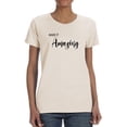 thumbnail image 1 of Make It Amazing Crystals T-Shirt Women -Image by Shutterstock, Female Medium, 1 of 4