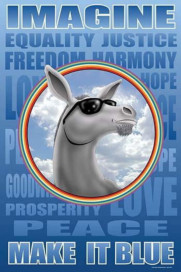 Make It Blue Imagine Poster- Fine Art Canvas Print (20