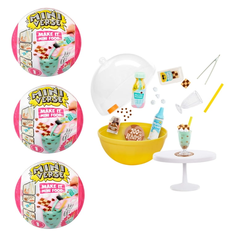 Make It Mini Food Diner Series 1 Ice Cream Shop Bundle (3 Pack) Mini  Collectibles, MGA's Miniverse, Blind Packaging, DIY, Resin, Replica Food,  Not Edible, Collectors, 8+ 