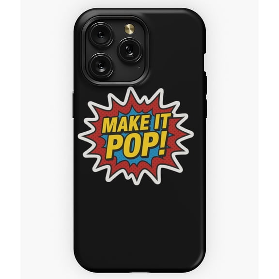 Make It Pop Comic Book Typography Explosion A11667 Phone Case for iPhone 11 to 17 Pro Max