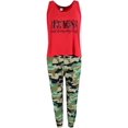 thumbnail image 1 of Make It Rain  Hot Mess with Camo Joggers PJ Set (Women's Plus), 1 of 2