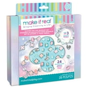 Make It Real Clover the Top - 28 pc DIY Jewelry Set, Jewelry Making & Beading Kits for Kids Ages 8+