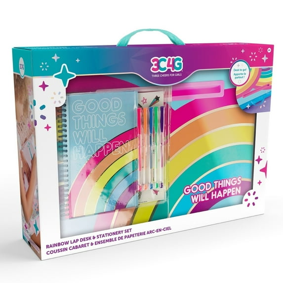 Make It Real MIR18008 Rainbow Bright Activity Lap Desk