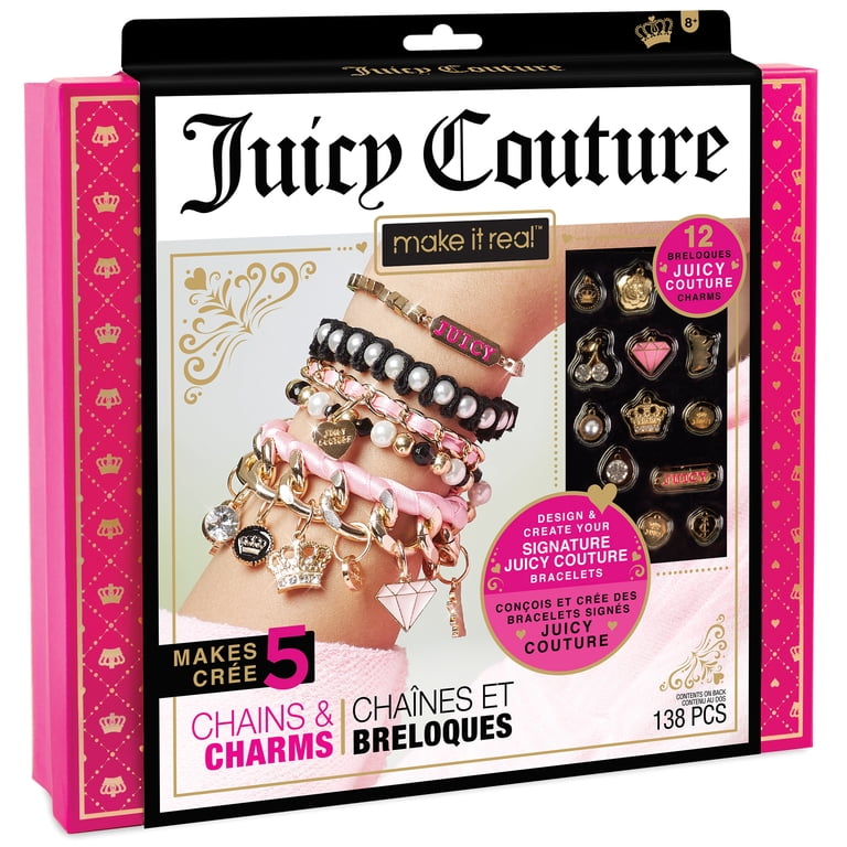 まみ様 リクエスト Juicy Coutureチャーム 3点セット Make It Real - Juicy Couture Chains & Charms DIY Bracelet Kit for